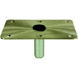 Springfield Marine 1630004 Kingpin™ Threaded Rectangular Steel Base, Satin Finish, 6" x 8" Stainless Steel - image 2