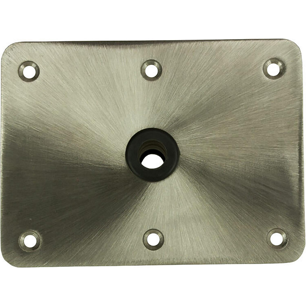 Springfield Marine 1630004 Kingpin™ Threaded Rectangular Steel Base, Satin Finish, 6" x 8" Stainless Steel - image 3