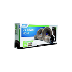 Camco 39691 Heavy Duty RV Sewer Hose With Pre-Attached Fitting 15' - image 1