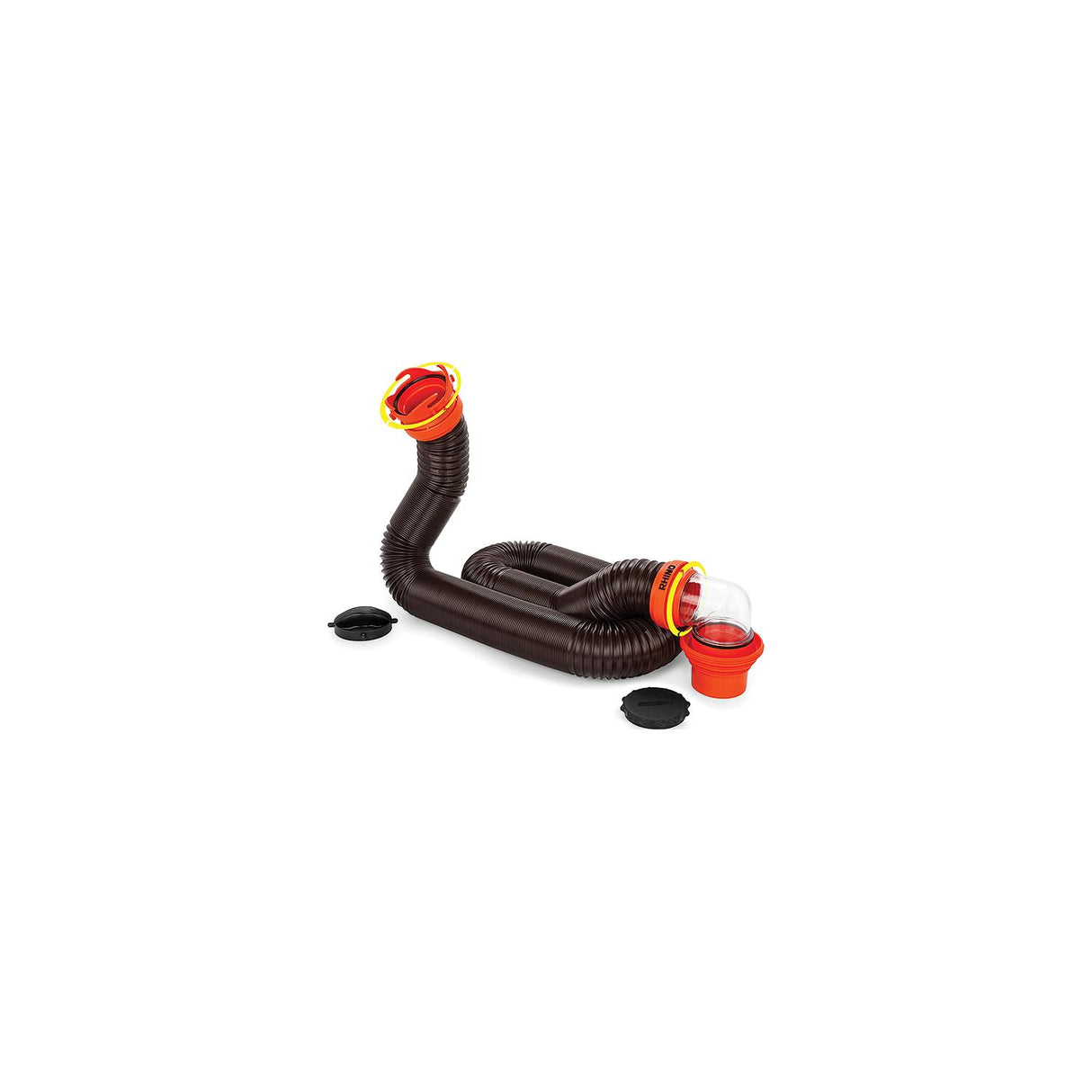 Camco RhinoFLEX 15 Sewer Hose Kit w/4 In 1 Elbow Caps [39761] - official Camco product image 3
