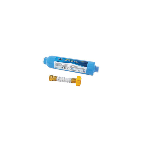 Camco TastePURE KDF/Carbon Water Filter w/Flexible Hose Protector [40043] - official Camco product image 2