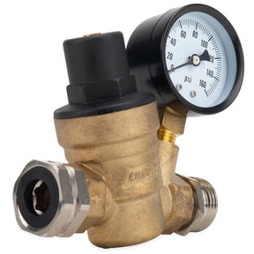 Camco 40058 Adjustable RV /Marine Brass Water Pressure Regulator - image 1