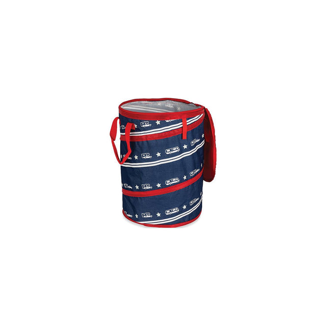 Camco 42995 Pop-Up Utility Container, Red/White/Blue Patriotic, 30 Gal. - image 1