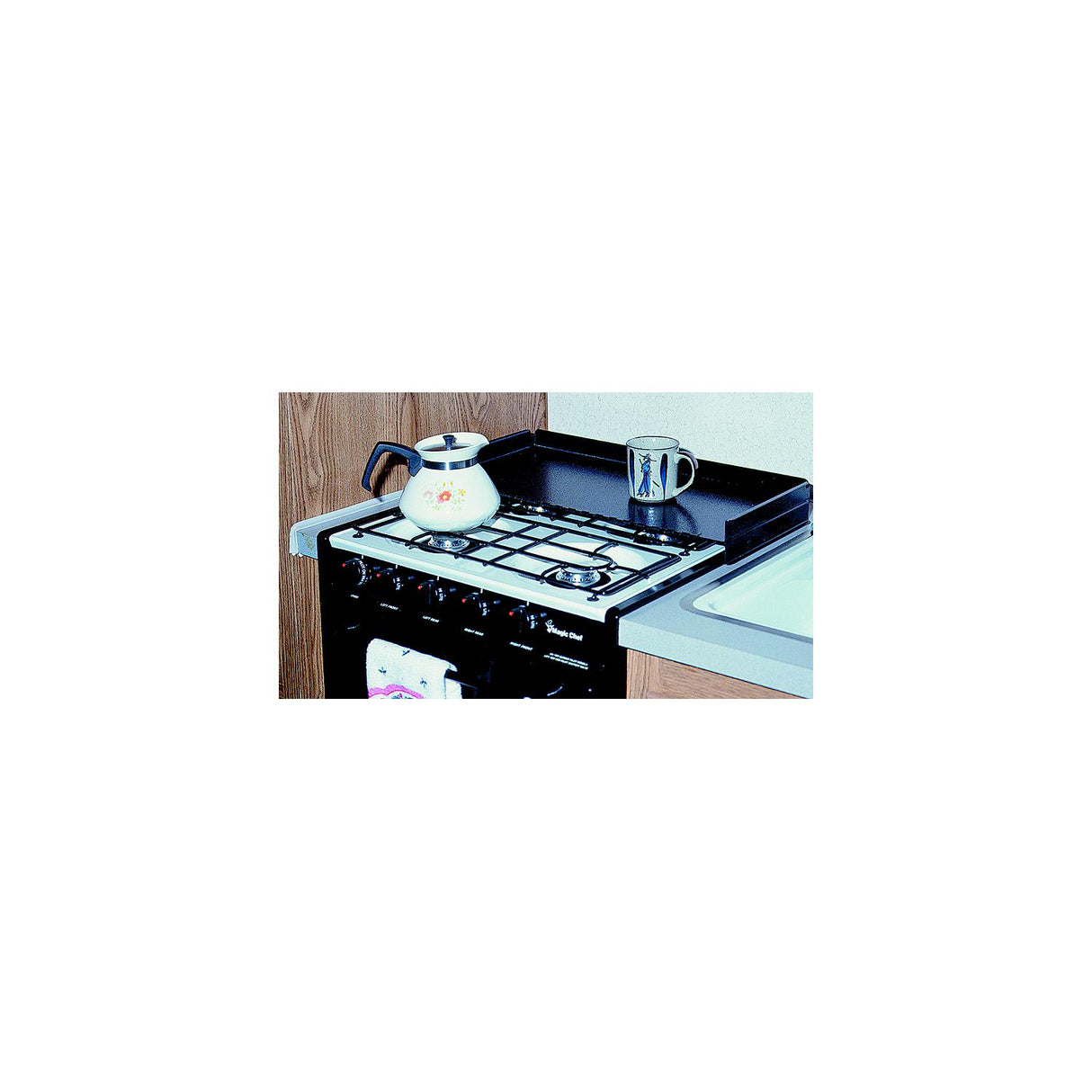 Camco 43554 Universal Fit RV Stove Top Cover, Black - image 1