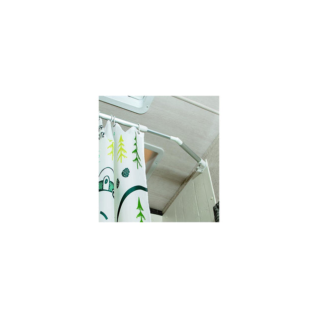 Camco 43764 Shower Extender Curtain Rod, fits 35"-42" - image 1