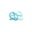 camco 44004 Blue, RV Shaped Tablecloth Clamps, 4/pk - image 1