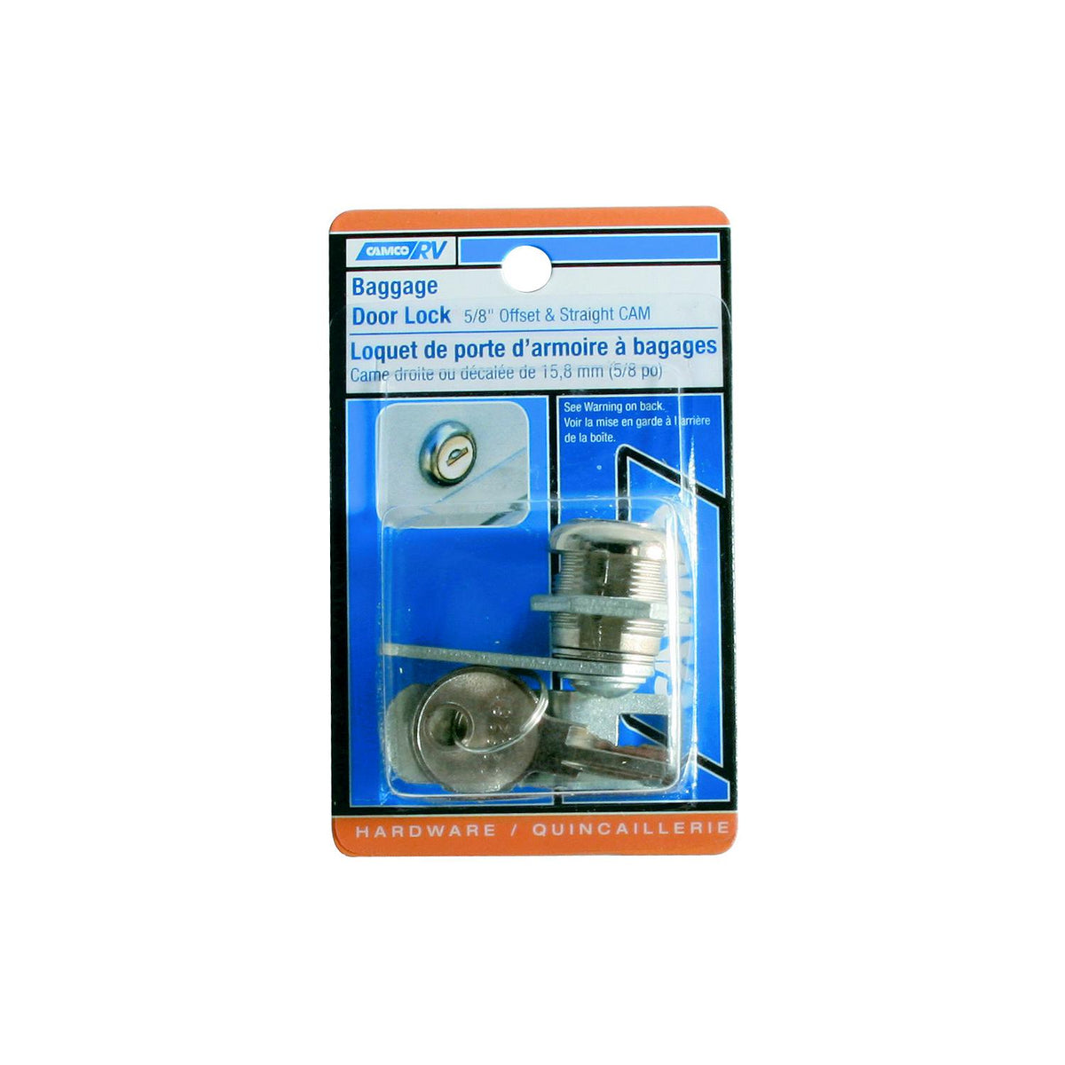 Camco Cam Lock (Contains One Offset and One Straight Cam) - 44340 - image 1
