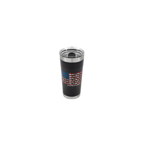 Camco 53065 US Flag Tumbler, 20 oz., Charcoal - image 1