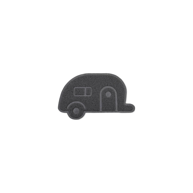 Camco SCRUB RUG GRAY RETRO TRAVL TRL RUG GREY TRAVEL TRAILER-LIBATC - 53116 - image 1