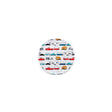 Camco 53224 Melamine Dishware, Multi-color RV & Truck Pattern, 9-3/4" Dinner Plate - image 1
