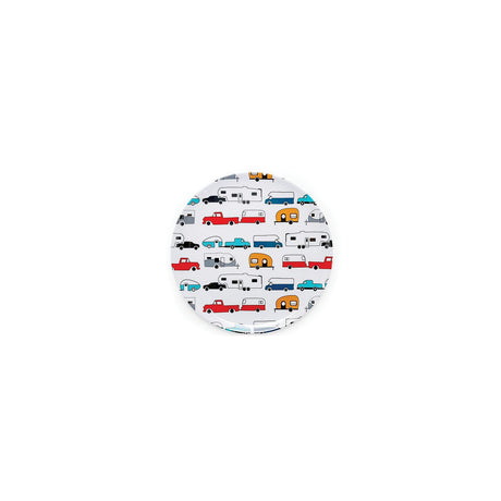 Camco 53224 Melamine Dishware, Multi-color RV & Truck Pattern, 9-3/4" Dinner Plate - image 1