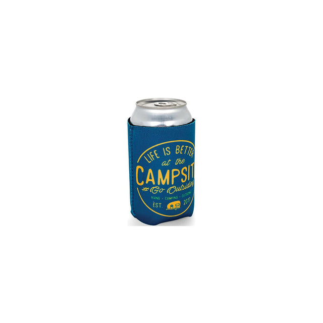 Camco 53247 Life Is Better At The Campsite Can Holder, Navy/Yellow, Better At Campsite - image 1