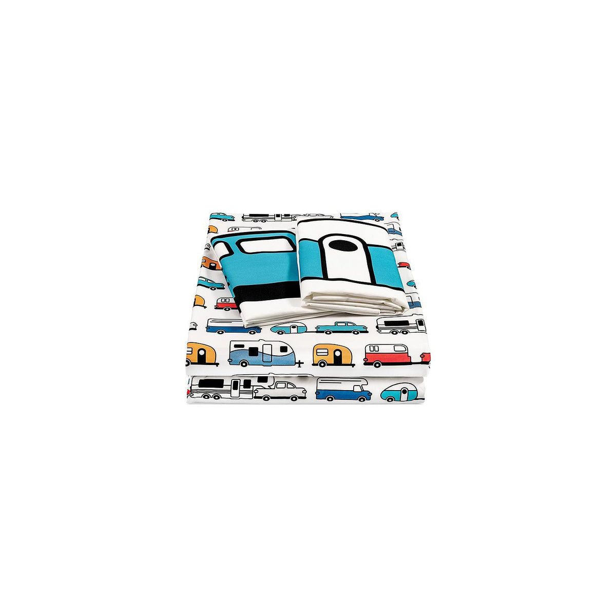 Camco 53299 Bed Sheets, Short Queen, Multi-color RV print - image 1