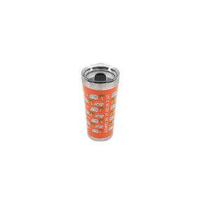 Camco 53322 Palm Trees / RVs Tumbler, 20 oz., Orange - image 1