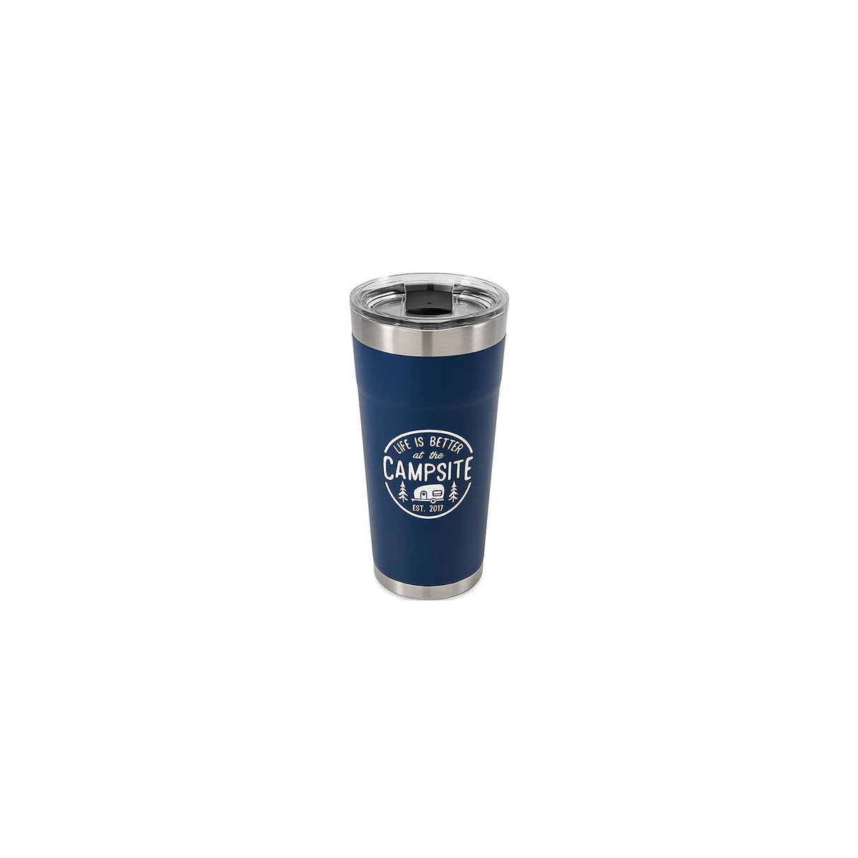 Camco 53323 Life Is Better At The Campsite Tumbler, 20 oz., Navy - image 1