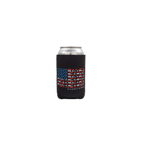 Camco 53378 Life Is Better At The Campsite Can Holder, Black, US Flag - image 1
