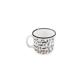Camco 53383 Ceramic Mug, 14 oz., White Sketch RV/Trees - image 1