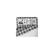 Camco 53474 Bed Sheets, King, Buffalo Plaid, Blk/White - image 1