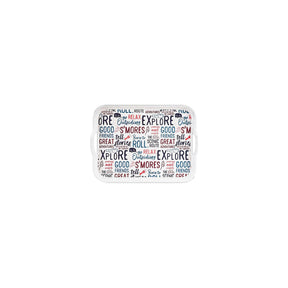 Camco XXX Melamine Tray, Graffiti Design - 53486 - image 1