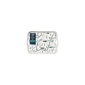Camco XXX Melamine Tray, Green RV Map Design - 53488 - image 1