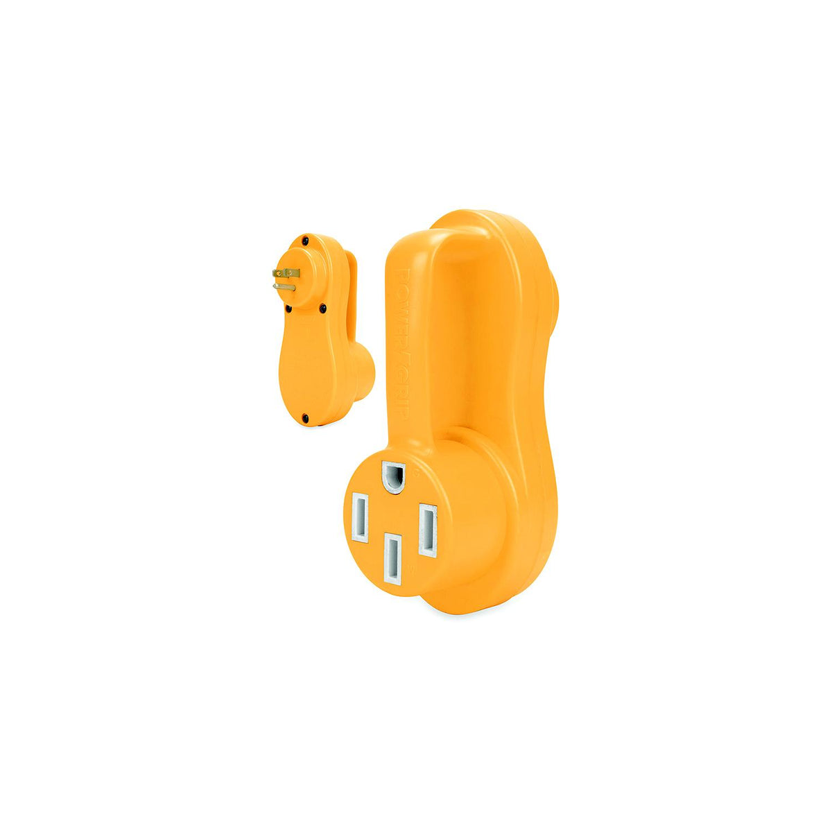 Camco 55137 Powergrip™ Offset Adapter, 50A (RV) to 15A (Power Station) - image 1