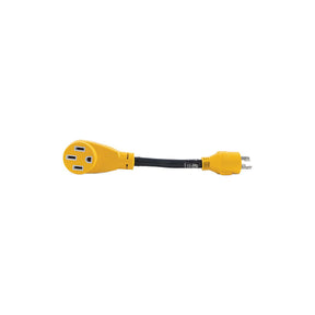 Camco 55422 PowerGrip Generator Adapter - 50 Amp, 4 prong 30A Male /50A Female - image 1