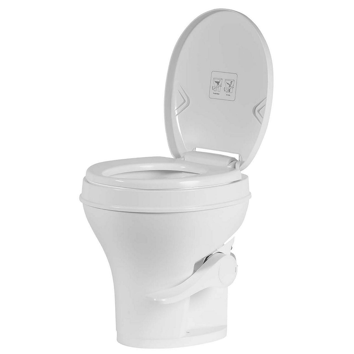 InVision Voyager Plus Rv Toilet With Porcelain Bowl, White, Full Set Height, 17.86" H x 10.67" D - 780-0092 - image 3