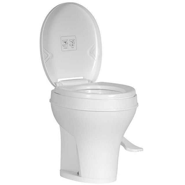 InVision Voyager Plus Rv Toilet With Porcelain Bowl, White, Full Set Height, 17.86" H x 10.67" D - 780-0092 - image 1