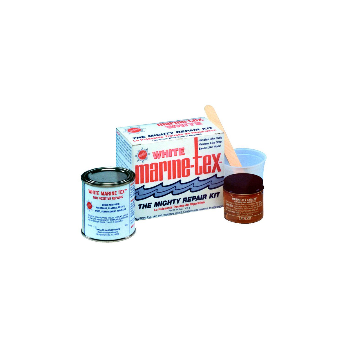 Travaco RM305C Marine Tex White 2 OZ - official Travaco product image 2