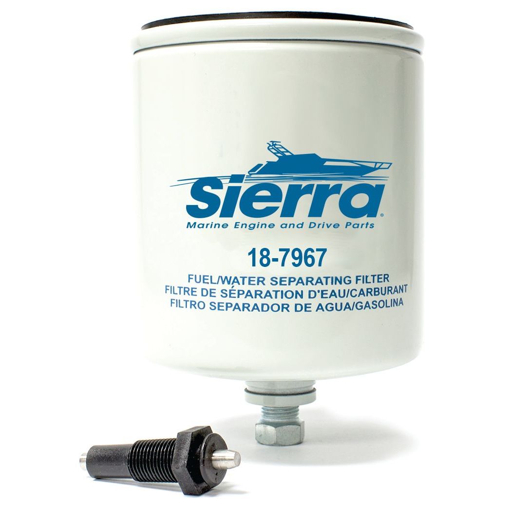 Sierra International Replacement Fuel Filter with Sensor for Mercury/Mariner- 10 Micron - 18-7967 - image 1