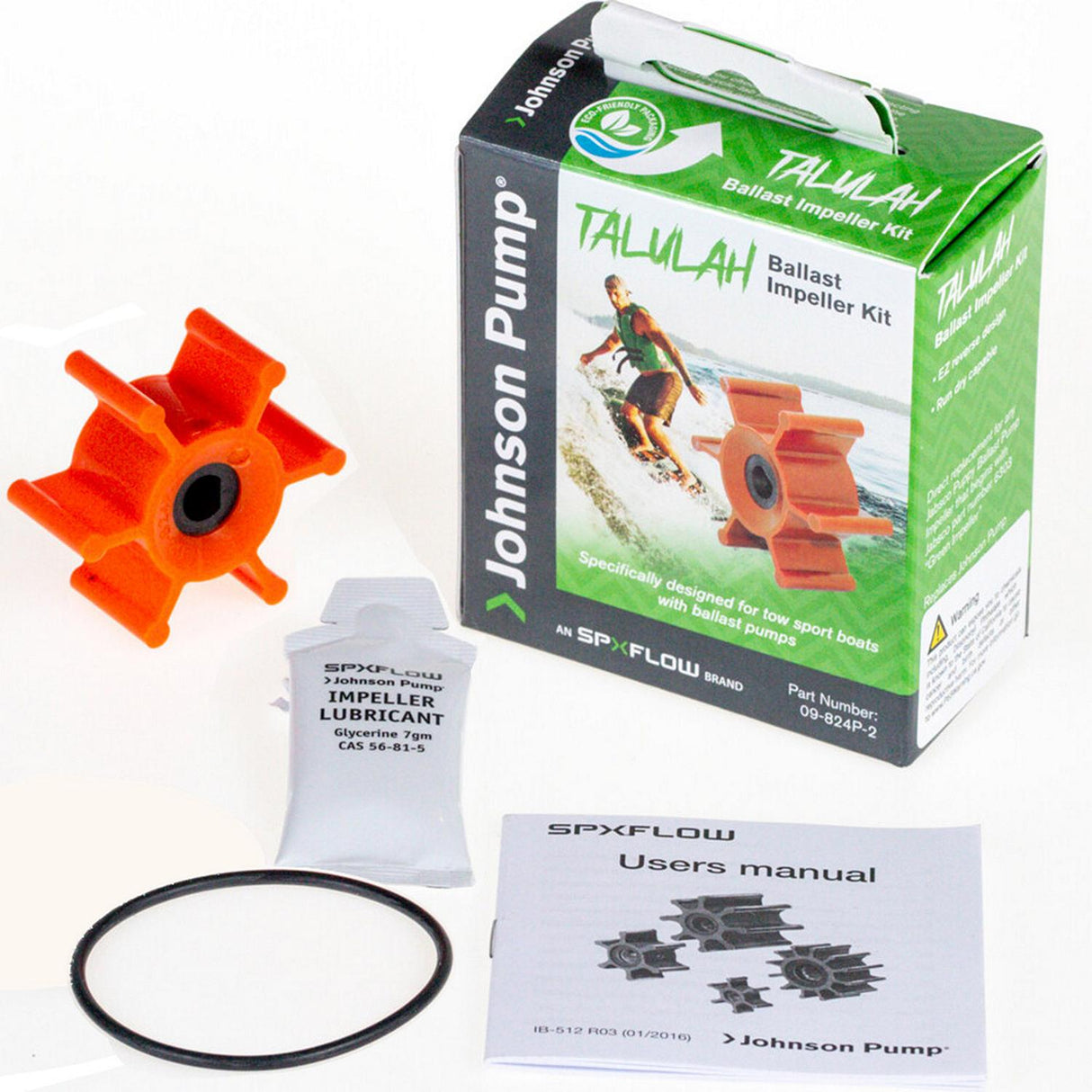 Johnson Pump 09824P2 Impeller Kit For Ski/Wakeboard Ballast Pump 10-24690 - 09-824P-2 - official Johnson Pump product image 3