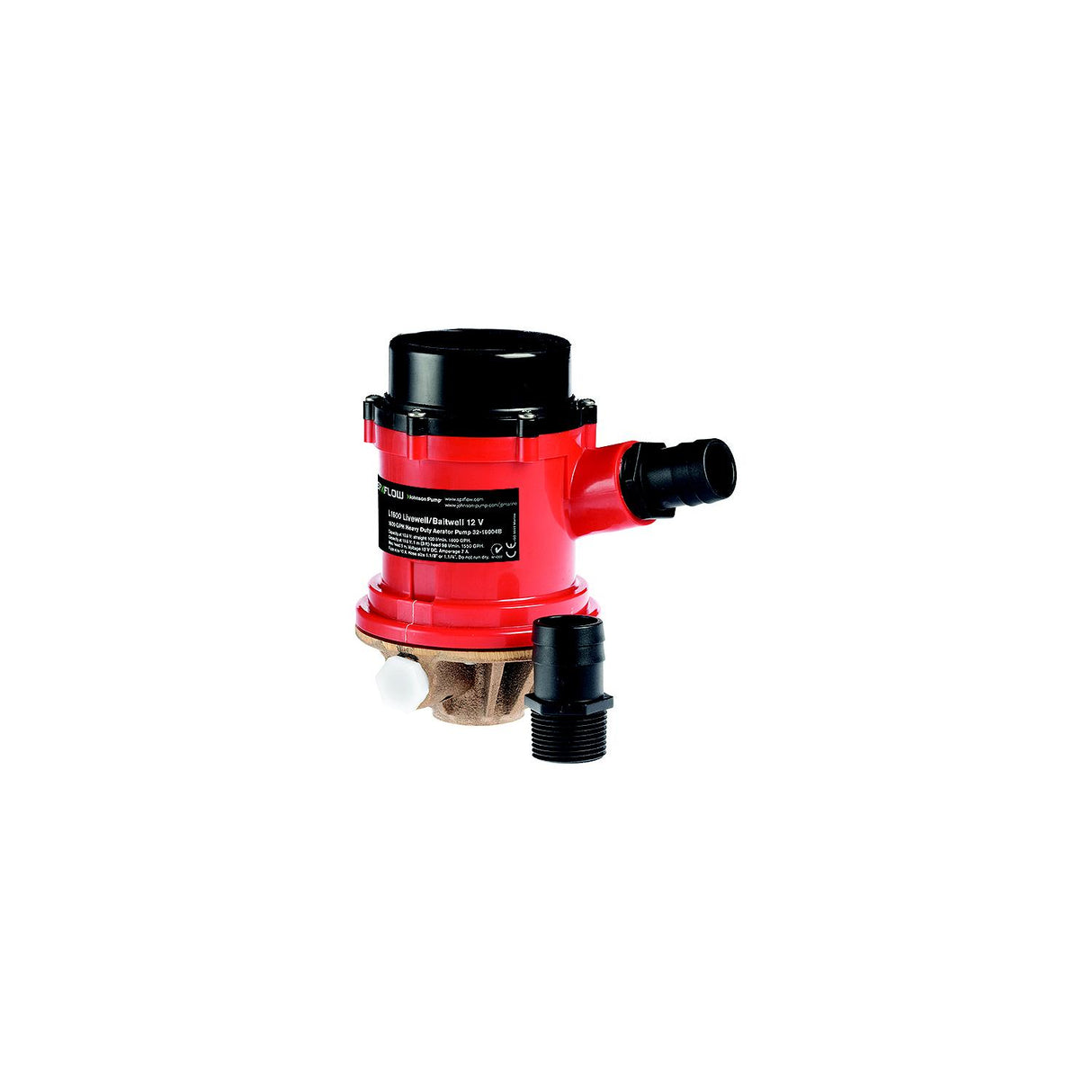 Johnson Pump Pro Series 1600 GPH Tournament Livewell/Baitwell Pump - 12V [16004B] - official Johnson Pump product image 2