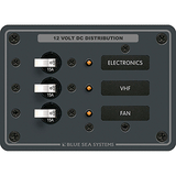 Blue Sea Systems Blue Sea 8025 DC 3 Position Breaker Panel - White Switches