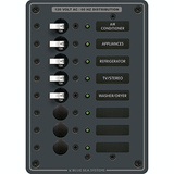 Blue Sea Systems Blue Sea 8059 AC 8 Position Toggle Circuit Breaker Panel