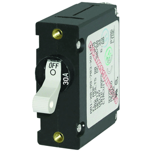 Blue Sea Systems Blue Sea 7222 AC/DC Single Pole Magnetic World Circuit Breaker - 30AMP