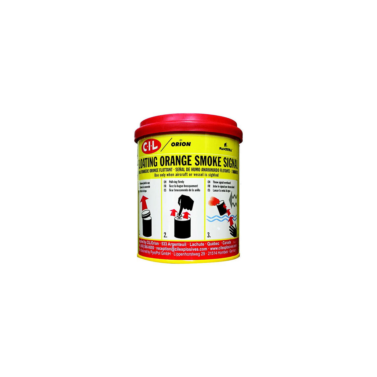 Orion Safety Products Orion 801 - SOLAS Orange Floating Smoke Signal - 801