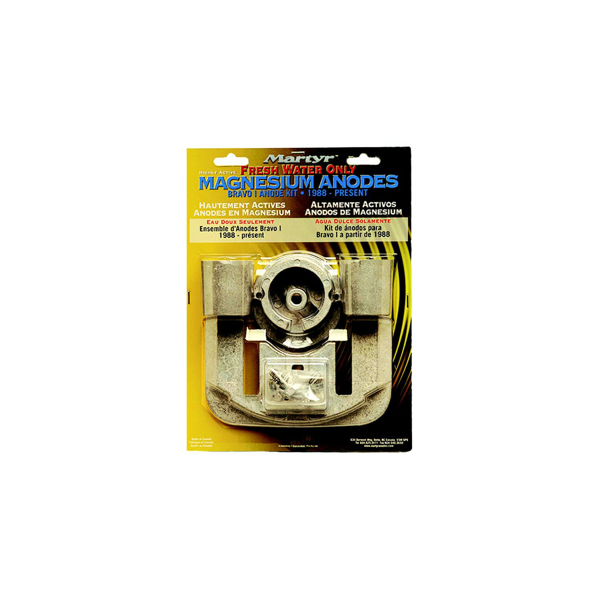 Martyr Mercruiser Bravo I Anode Kit - Magnesium - CMBRAVO1KITM - image 2