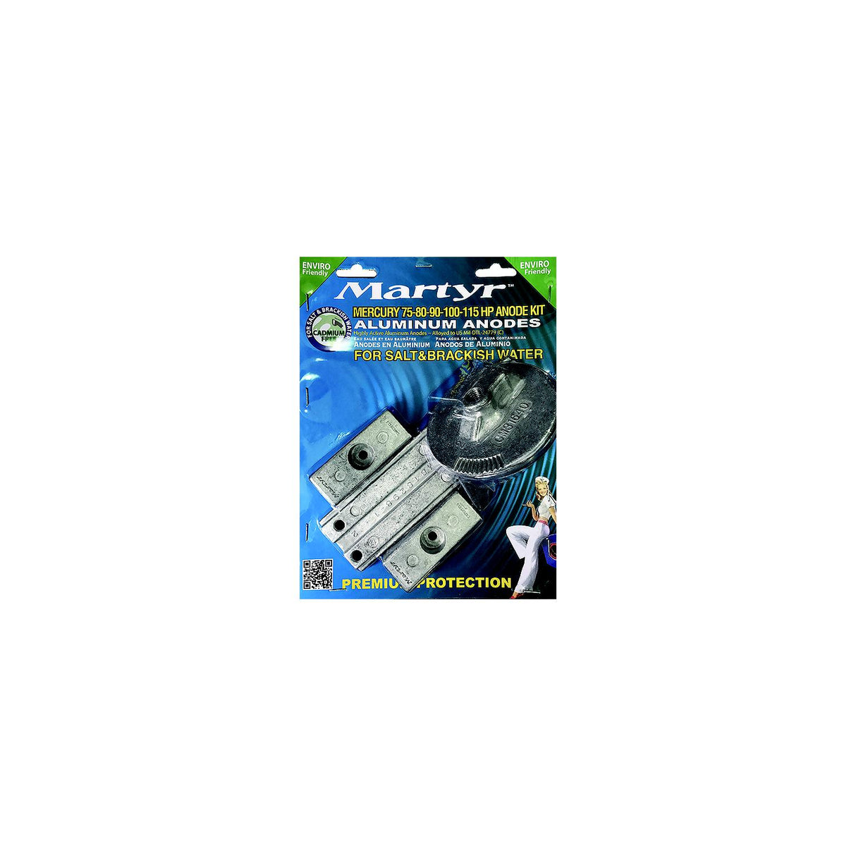 Martyr Aluminum Anode Kit For Mercury 75-80-90-100-115HP Engines - CMM75115KITA