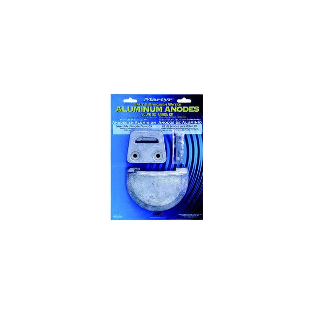 CMP Global - Martyr Martyr Aluminum Anode Kit For Volvo Penta SX Engine (Contains 1-3855411, 1-3854130 and Fastening Hardware) - CMSXKITA - image 1
