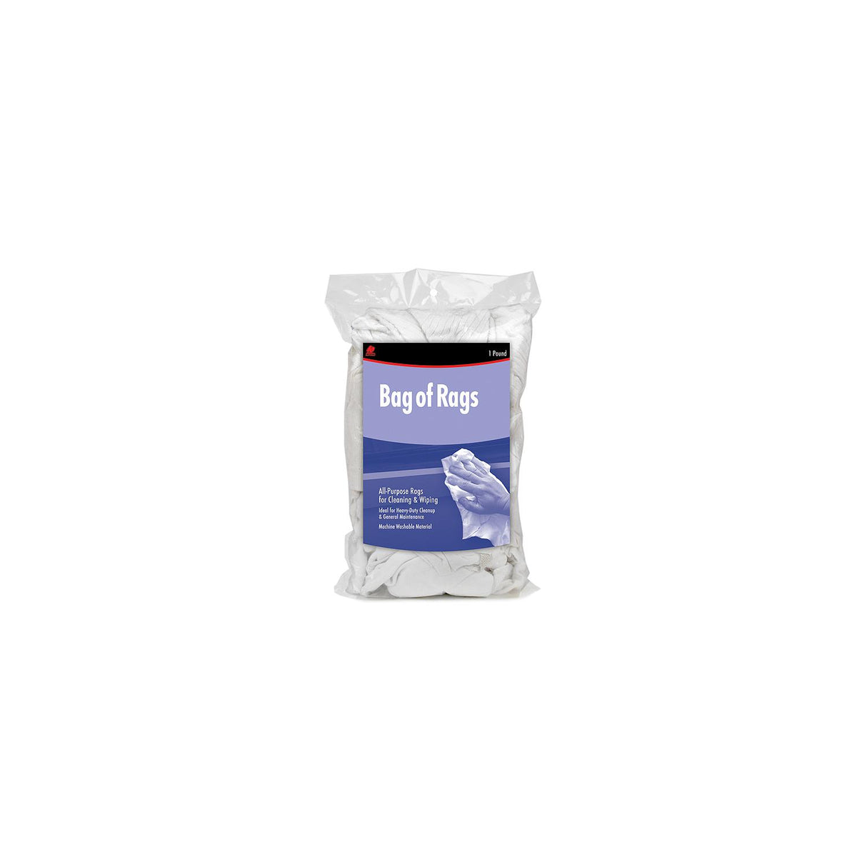 Buffalo Recycled White Sweatshirt Wipers 1 lb. Bag - 10481