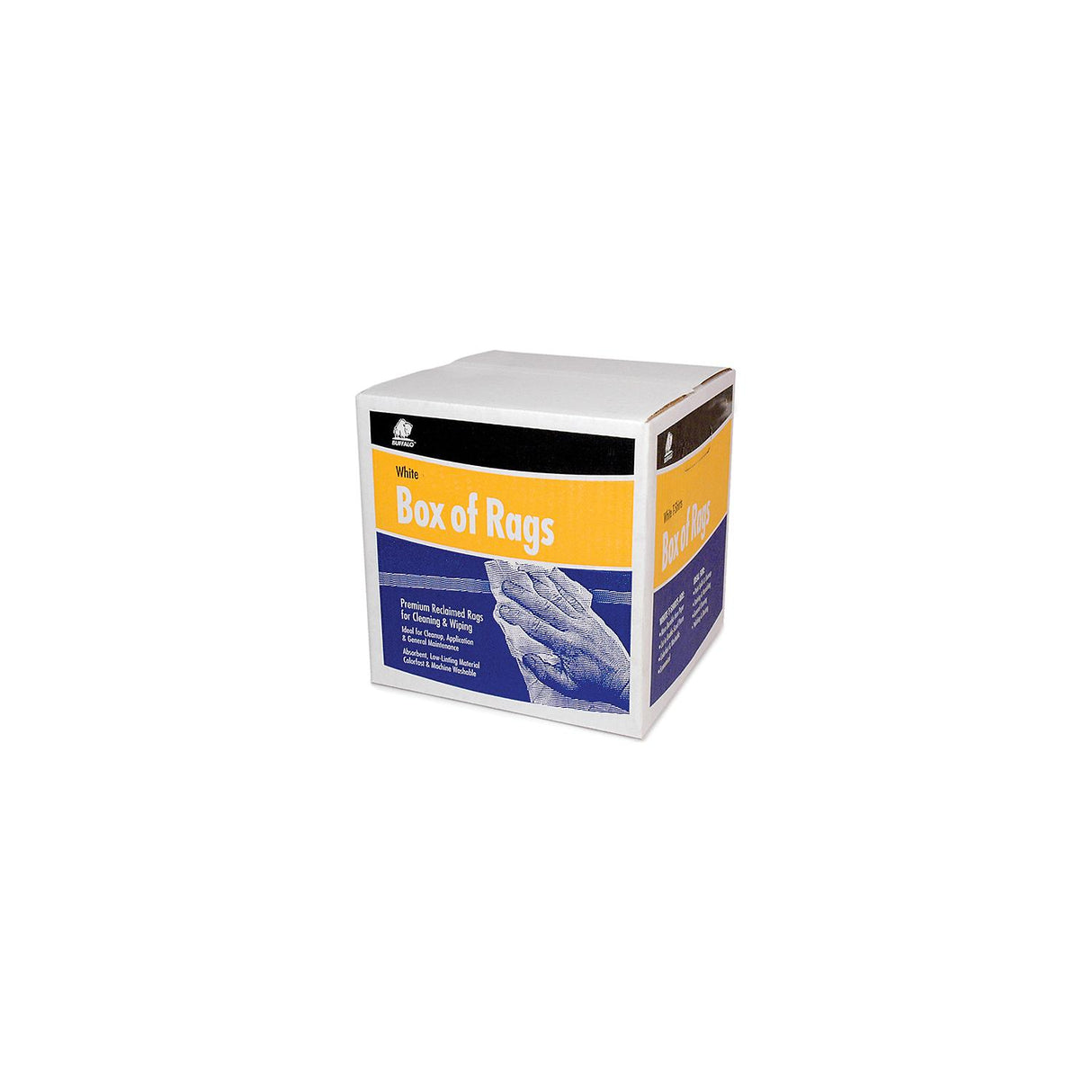 Buffalo Rags Buffalo Recycled White T-Shirt Wipers, 4 lb. - 10520 - image 1