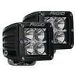 Rigid D-Series Pro L.E.D. Spreader Light (Flood, Black, Surface, Sold Per Pair) - 202113 - image 1