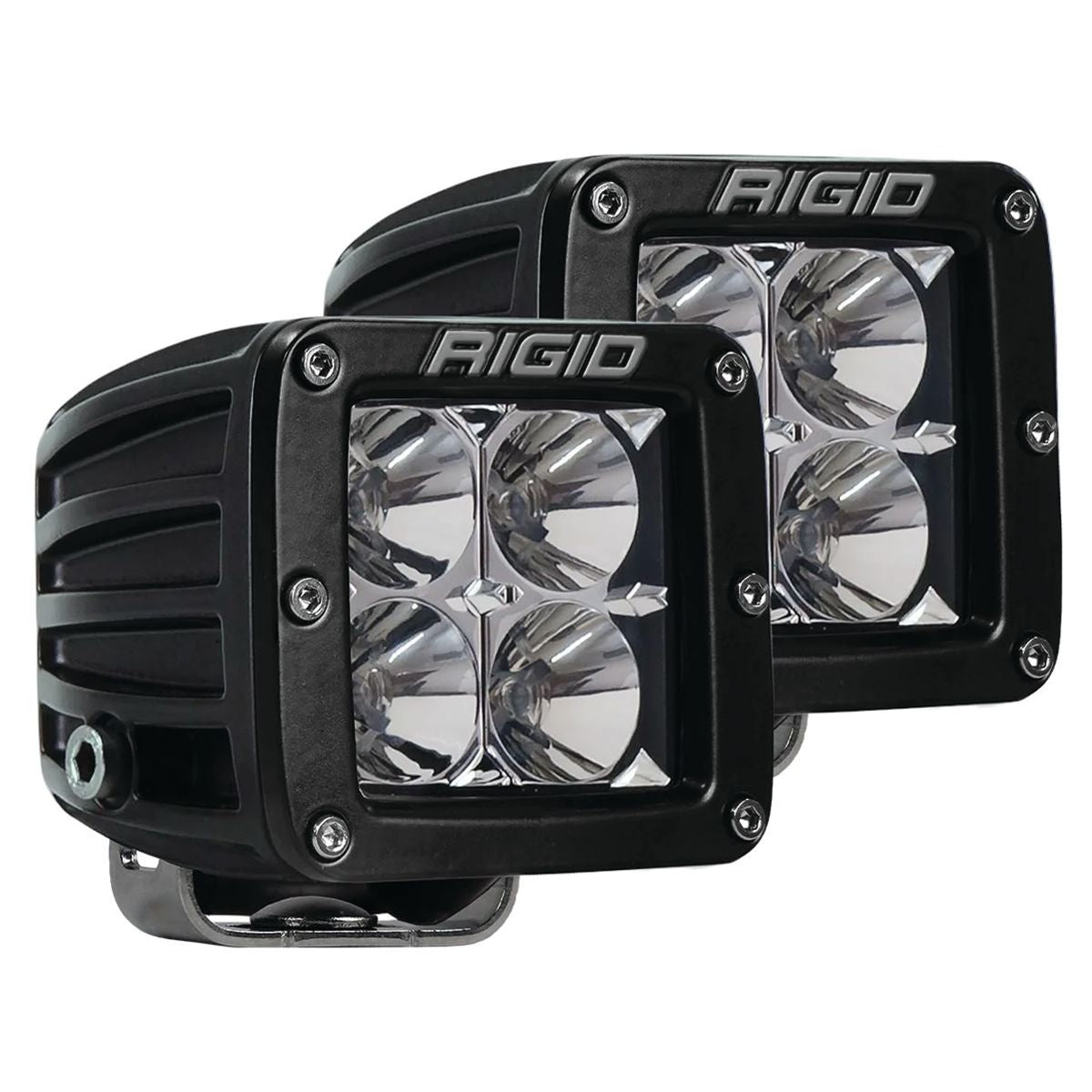 Rigid D-Series Pro L.E.D. Spreader Light (Spot, Black, Surface, Sold Per Pair) - 202213 - image 1