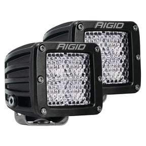 Rigid D-Series Pro L.E.D. Spreader Light (Flood Diffused, Black, Surface, Sold Per Pair) - 202513 - image 1