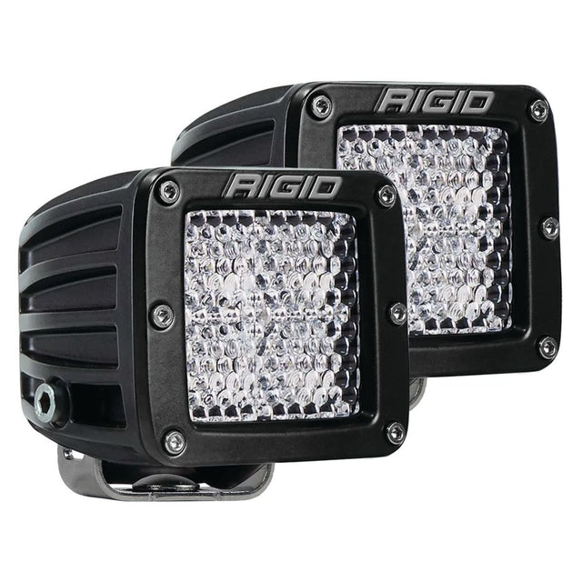 Rigid D-Series Pro L.E.D. Spreader Light (Flood Diffused, Black, Surface, Sold Per Pair) - 202513 - image 1