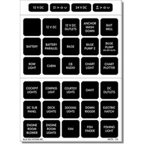 Blue Sea Systems Blue Sea 4216 Square Format Label Set - 60