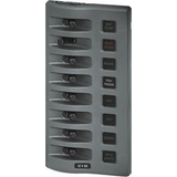 Blue Sea Systems Blue Sea 4308 WeatherDeck Water Resistant Fuse Panel - 8 Position - Grey