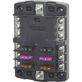 Blue Sea Systems Blue Sea 5030 ST Blade Fuse Block w/o Cover - 6 Circuit w/Negative Bus