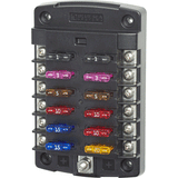 Blue Sea Systems Blue Sea 5034 ST Blade Fuse Block w/out Cover - 12 Circuit w/out Negative Bus