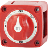 Blue Sea Systems Blue Sea 6007 m-Series (Mini) Battery Switch Selector Four Position Red